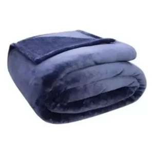 Cobertor Velour Neo Classico King 2,60 X 2,40 M Liso 300 G Azul-marinho