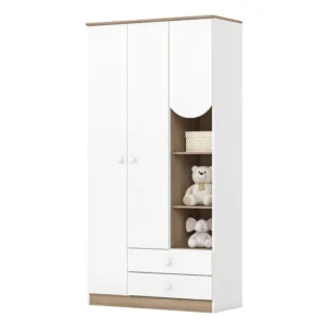 Guarda-roupa Infantil Magia 3 Portas 2 Gavetas Cor Branco