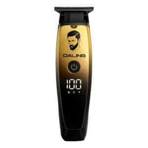Máquina De Cortar Cabelo Barba Recarregável Profissional Dourado-escuro 127/220v