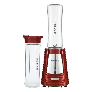 Liquidificador Philco Blender Vermelho Fit Retrô 2 Copos 300W