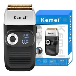 Maquina De Cortar Cabelo Shaver Profissional Kemei 2026 Preto 127/220v