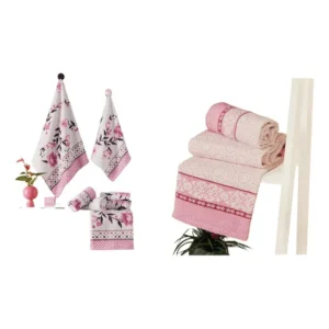 Kit Toalhas Fitness De Rosto Feminina Para Academia E Viagem Rosa Pink