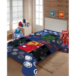 Manta Cobertor Soft Vingadores Marvel Microfibra Jolitex Cor Personagem Desenho do tecido Liga da Justiça