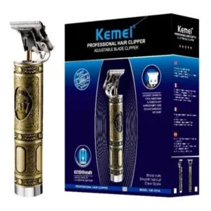 Máquina de Acabamento Profissional Kemei KM-1974A Gold Sem Fio