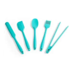 Kit De Utensílios De Silicone Com 5 Peças Verde - Oikos Verde