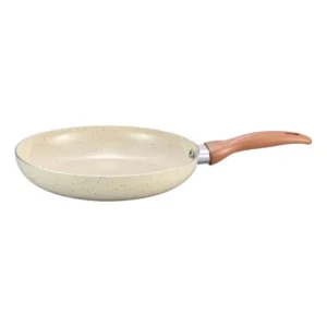 Frigideira Antiaderente 24cm Ceramica Aluminio Bege - Oikos Bege