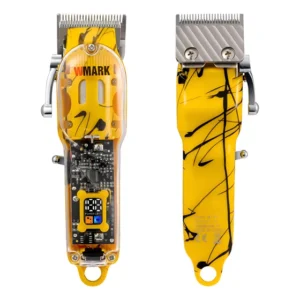 Maquina De Cortar Cabelo Wmark Ng411 Amarelo Profissional
