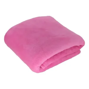 Cobertor Solteiro Hazime Enxovais Microfibra Rosa-Chiclete 220x140cm