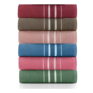 Toalha Banho Teka Escala 100% Algodão 3 Unidades 65x130cm