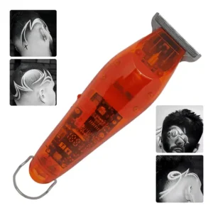 Maquina De Cortar Cabelo Sem Fio Daling DL1328 Recarregável Laranja