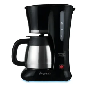Cafeteira Black+Decker CM200I semi automática preta e prata de filtro 25 cafés