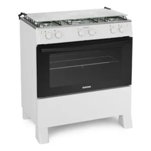 Fogão 5 Bocas a Gás Itatiaia Star com Acendimento Automático e Forno 88L Branco Bivolt