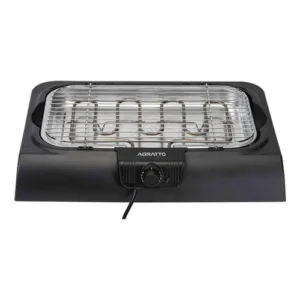 Churrasqueira Elétrica Portátil de Mesa sem Fumaça Grill Preta Agratto Ch2-02