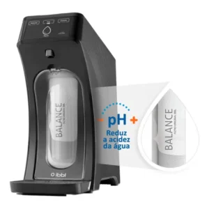 Purificador de Água Gelada Fria e Natural Eletrônico IBBL E-due Painel Touch Grafite