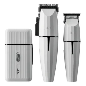 Kit JRL Ghost 2 Cortador de Cabelo e Acabamento Branco Sem Fio