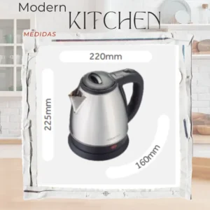 Chaleira Elétrica Inox Agratto Ce-02 220v 1,8l 1500w Com Desligamento Automático, Trava De Segurança E Base Giratória