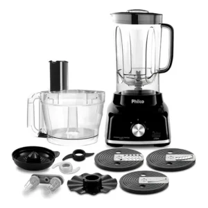 Multiprocessador Pro 9 Em 1 Batedeira Philco Turbo 1700w Preto 110v