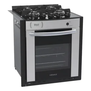 Fogão Venax Gaudí Prisma Vítreo com porta com visor - inox