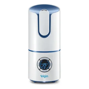 Umidificador De Ar Elgin Ultrassônico Digital 2,5l Bivolt Branco E Azul 127/220v