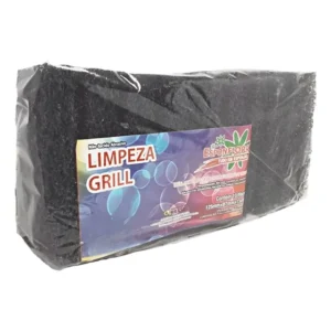 10 Unid. Esponja Fibraço Limpa Grill Chapas Grelha Fibra Lt