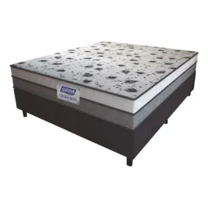 Gazin cama box casal colchão espuma d33 fort 138x188x59cm suporta até 150kg por pessoa