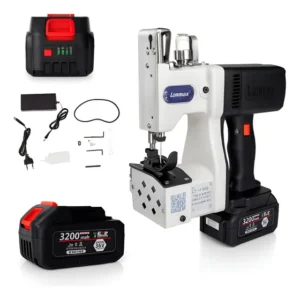 Maquina De Costura Boca De Saco Sacaria Rafia A Bateria Branco 36v