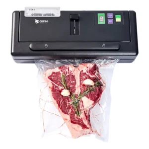 Seladora A Vácuo Com Reservatório Para Embalagens Plásticas Cor Preto 127 V Cetro P-280