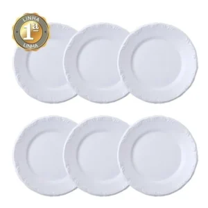 Pratos Rasos Porcelana Schmidt Pomerode 26cm Kit 6