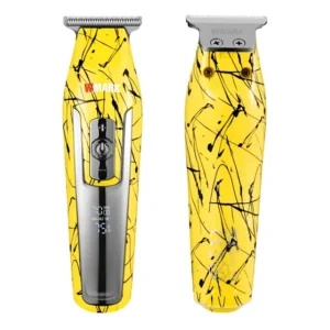 Aparador De Pelo Wmark C24 Amarelo Maquina De Cabelo Detaile Amarelo