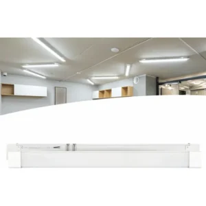 Luminária Tubular Sobrepor Led Linear 120cm 80w Branco Frio