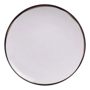 Prato Sobremesa Tramontina Canyon Em Porcelana Decorada 19cm Branco