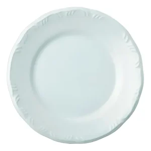 Conjunto 12 Pratos Rasos Porcelana Branca 26cm Linha Pomerode