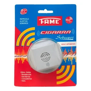 Cigarra Elétrica Bivolt Segurança Tecnologia Qualidade Fame Branco 127/220v