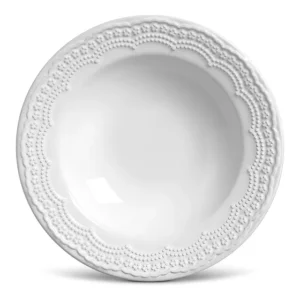 Conjunto Com 6 Pratos Fundo Madeleine Branco Porto Brasil