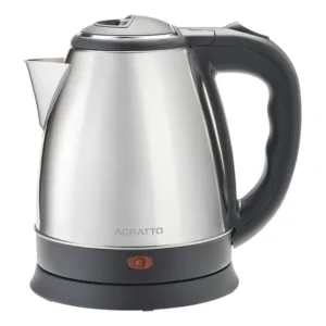 Chaleira Elétrica Inox 1,8l Aquecimento Rápido - Pre Preto/inox 220v