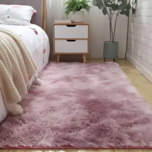 Passadeira Peluda Texfine Para Corredor 2m x 60cm Rose Mesclado