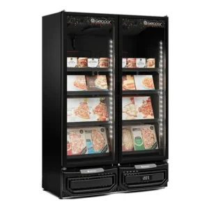Freezer/conservador Vertical Conveniência Gcvc-950 Gelopar Cor All Black