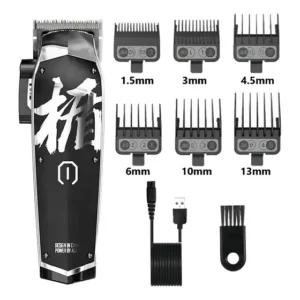 Máquina Cortar Cabelo Madeshow M10 Bivolt Preta
