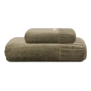 Toalha De Banho E Rosto Velour - 100% Algodão Fio Penteado Cor Marrom