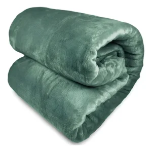 Cobertor Queen Turim Super Soft Toque Seda Gramatura 260 G Cor Verde Esmeralda