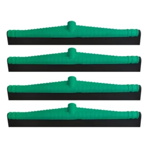 4 Rodo Médio 40cm Puxa E Seca Plástico Borracha Dupla Eva