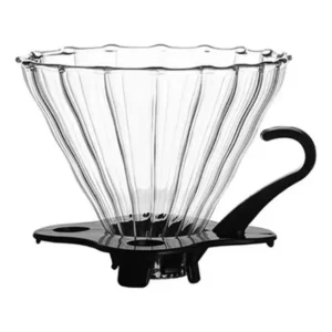 Suporte Porta Filtro De Café Vidro Coador Permanente V60-01