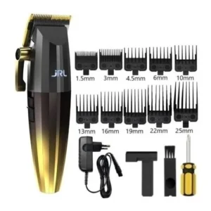 Máquina Cortar Cabelo JRL 2020C Gold Sem Fio Profissional Lâmina Fria