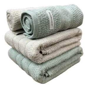 Jogo Toalha Banho Buddemeyer Vanilla Extra Soft Algodão 4pçs Cor Bege 1084 Verde 1184