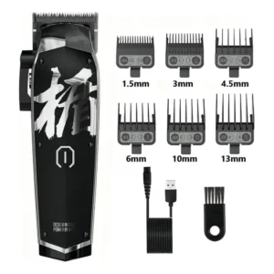 Maquina cortar cabelo Madeshow M10 preto bateria longa duração sem fio