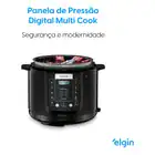 Panela De Pressão Digital Elétrica Elgin Multi Cook 5l 110v Preto 127v 110v - Imagem 2