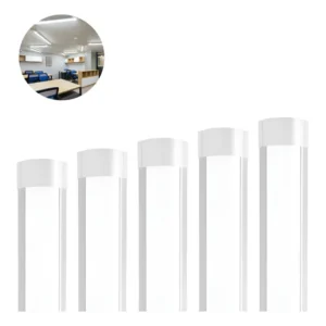 Kit 5 Luminária Linear Tubular 120cm Sobrepor 40w Led 6500k Cor Branco