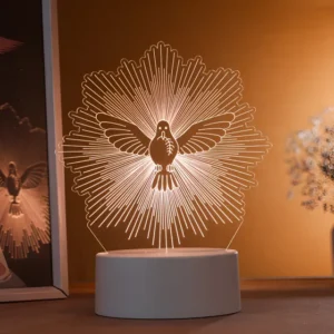 Luminária Divino Espirito Santo Led Poplumos Branco Usb