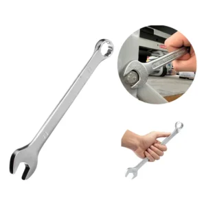 Chave Combinada Catraca Aço Resistente Profissional 11mm Prateado