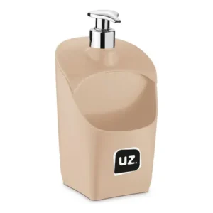 Dispenser De Pia Porta Detergente Acrílico Marrom Claro UZ 650 mL